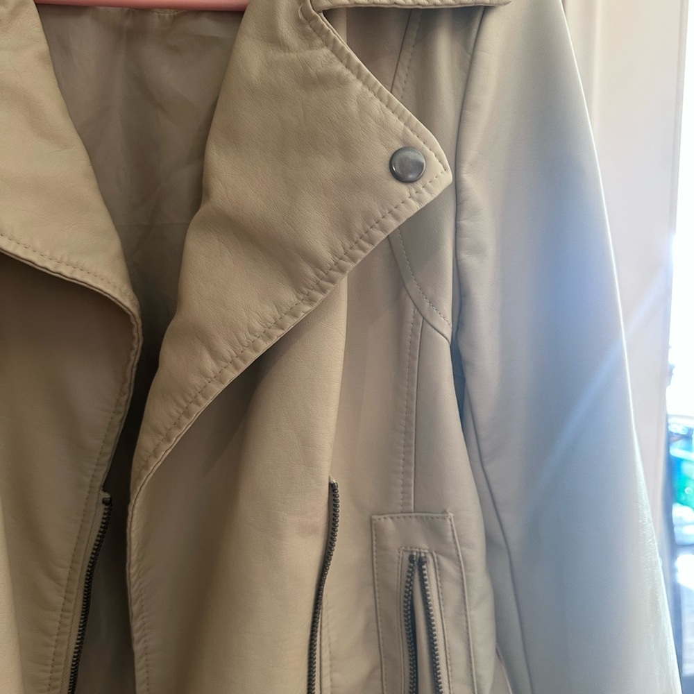 Leather Collared Max Studio Jacket - image 2